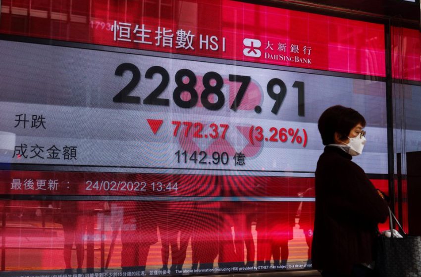  Asian shares rebound but markets eye long-term Russia-Ukraine risk