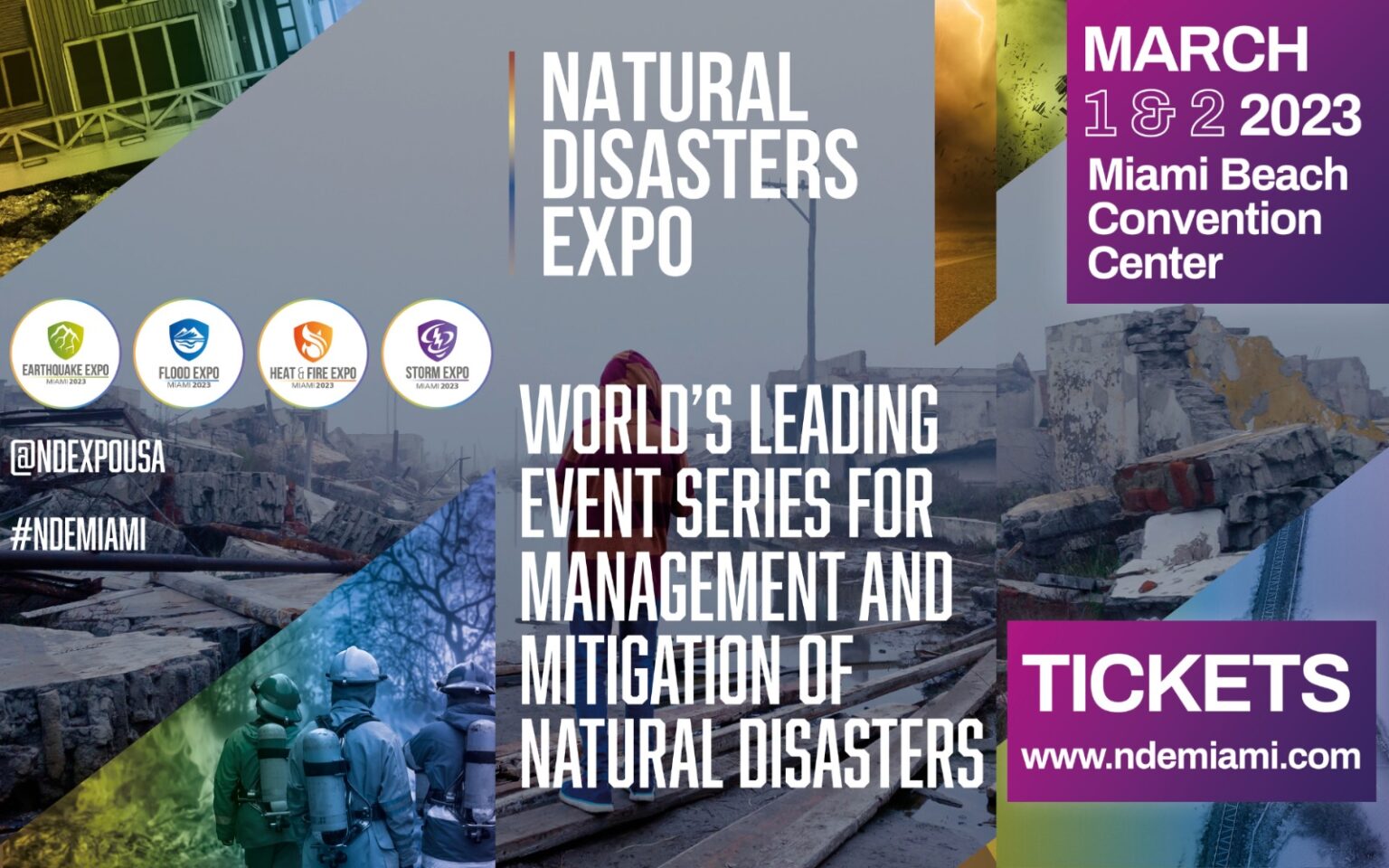 NATURAL DISASTER EXPO MIAMI 2023 World Economic Magazine