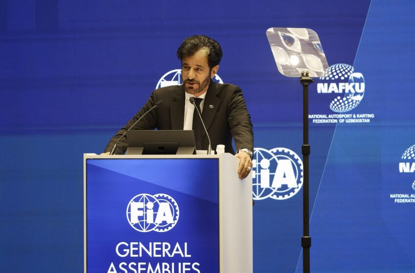 MOHAMMED BEN SULAYEM RE-ELECTED AS PRESIDENT OF THE FIA
