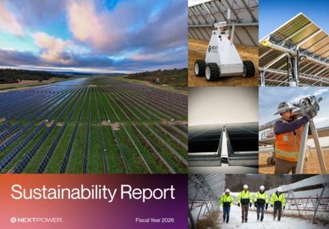 Nextpower’s FY2026 Sustainability Report highlights progress on emissions reduction, lower-carbon materials and responsible energy infrastructure.